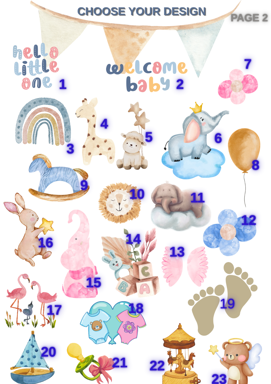 Baby Shower Chocolate Favors for Guests