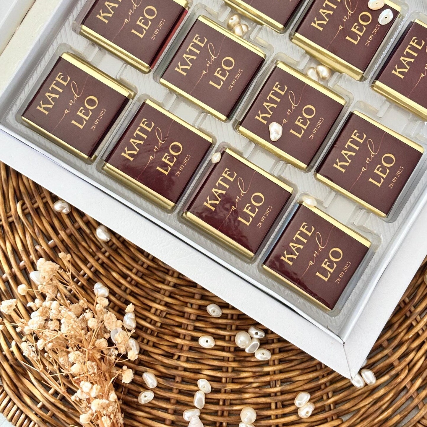 Personalized Wedding Chocolate Favors
