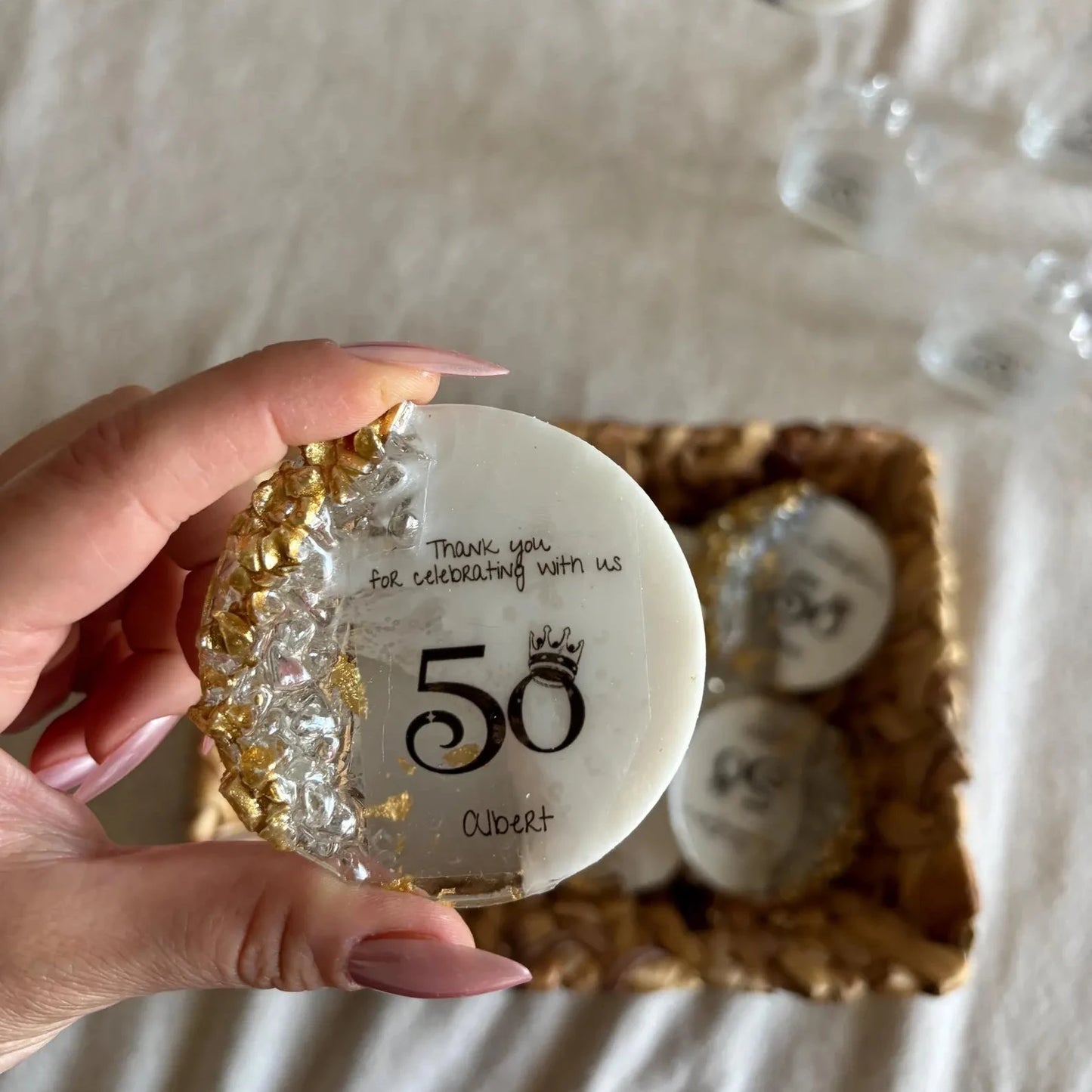 Handmade Epoxy Resin Magnet Birthday Favors