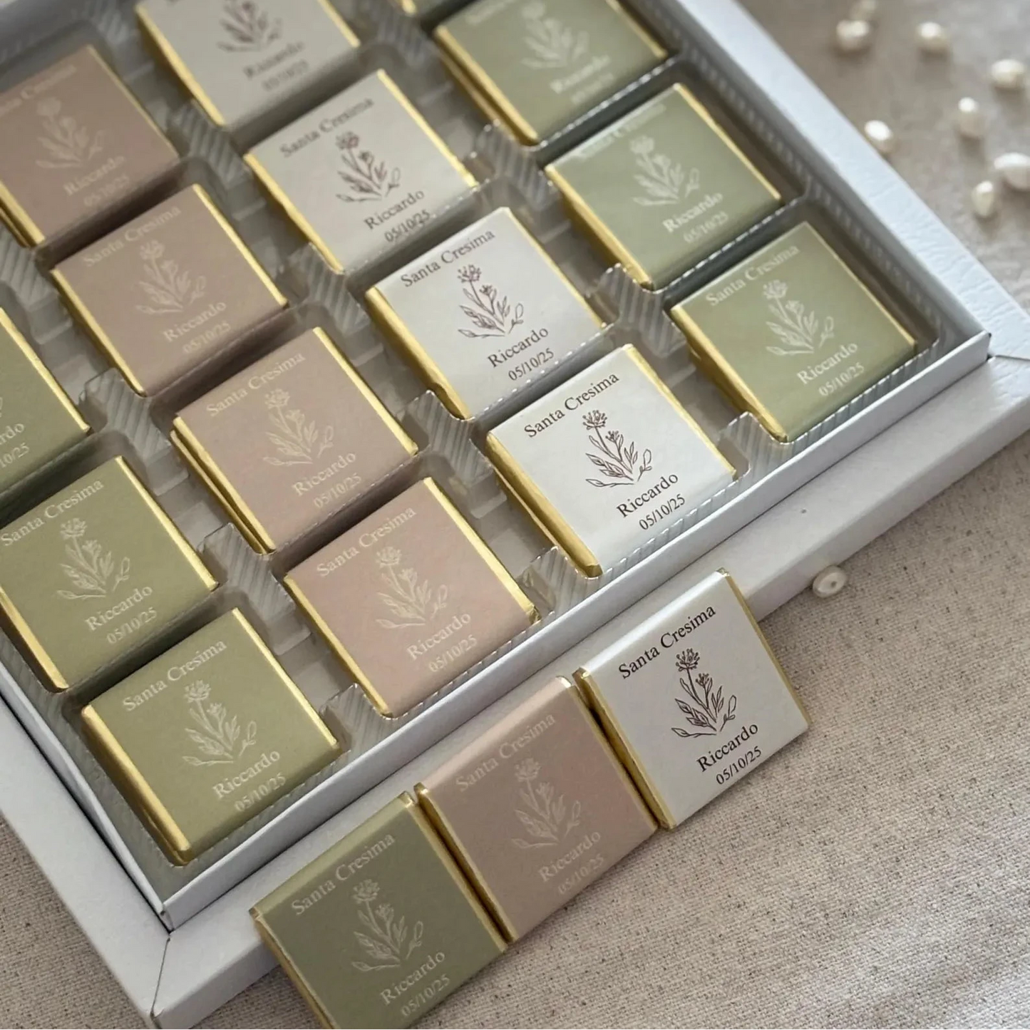 Personalized Baptism Chocolate Favors