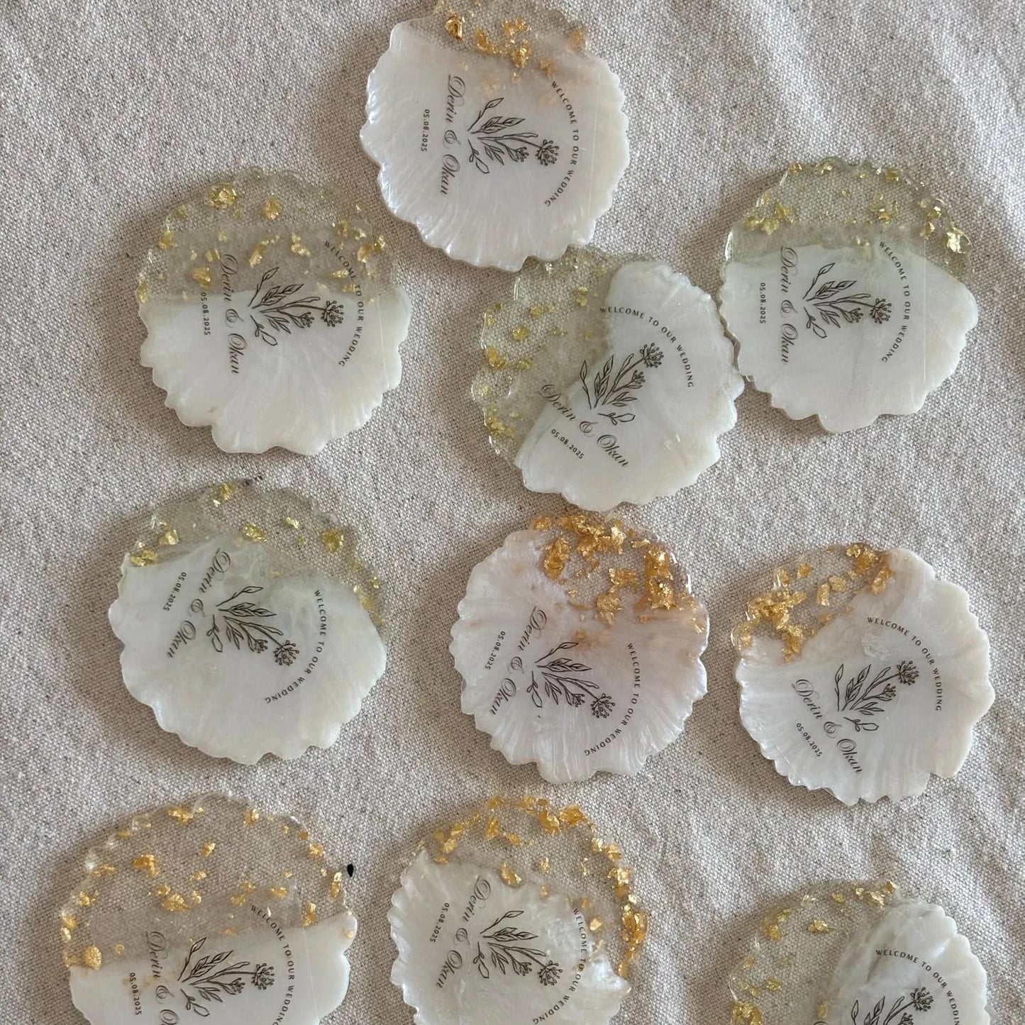 Handmade Epoxy Resin Magnet Wedding Favors