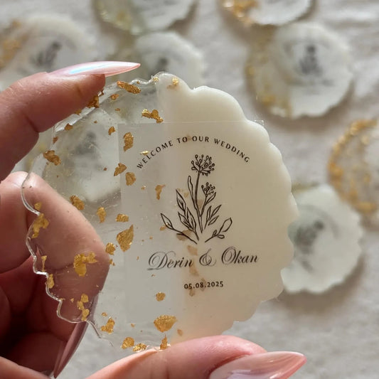 Handmade Epoxy Resin Magnet Wedding Favors