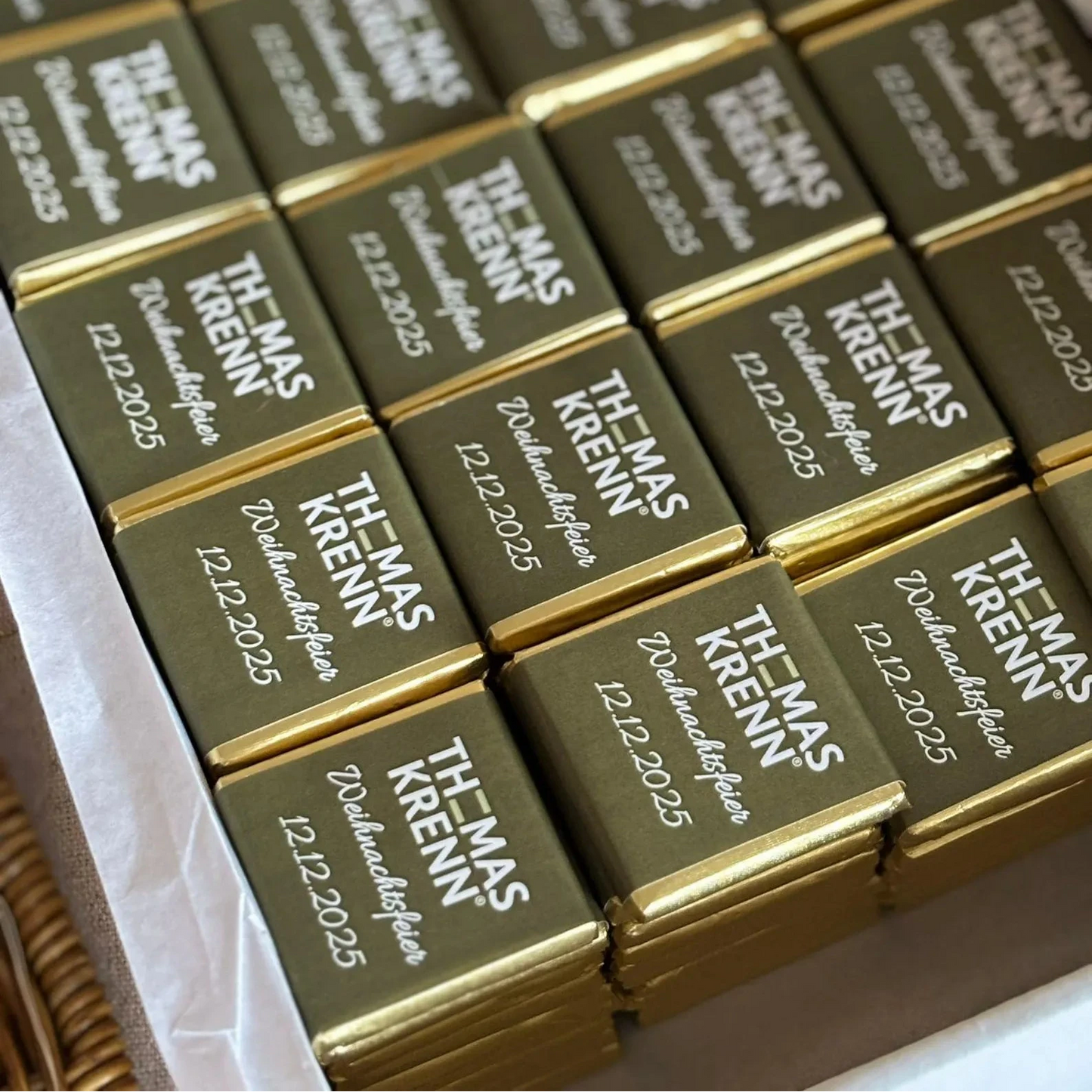 Personalized Chocolates - Christmas Party Keepsakes