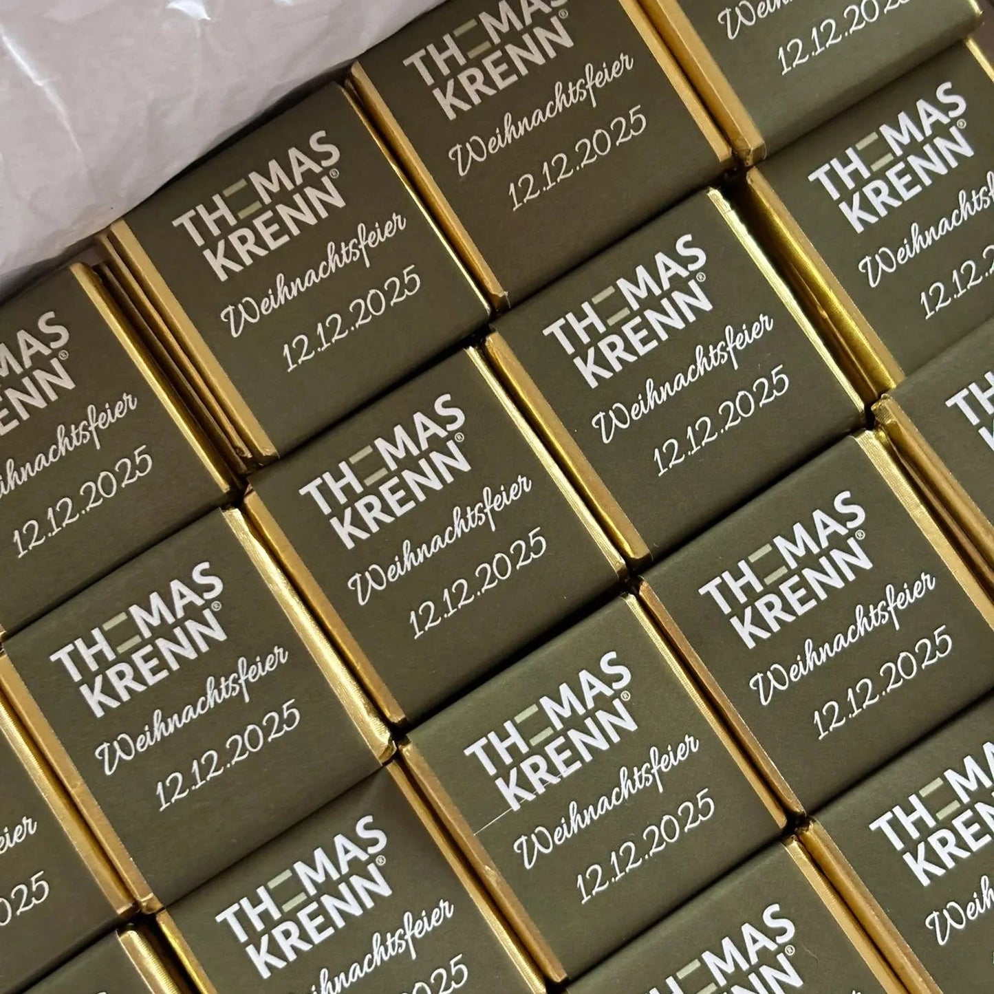 Personalized Chocolates - Christmas Party Keepsakes