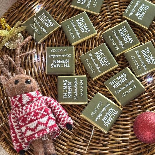 Personalized Chocolates - Christmas Party Keepsakes