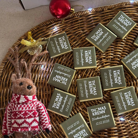 Personalized Chocolates - Christmas Party Keepsakes